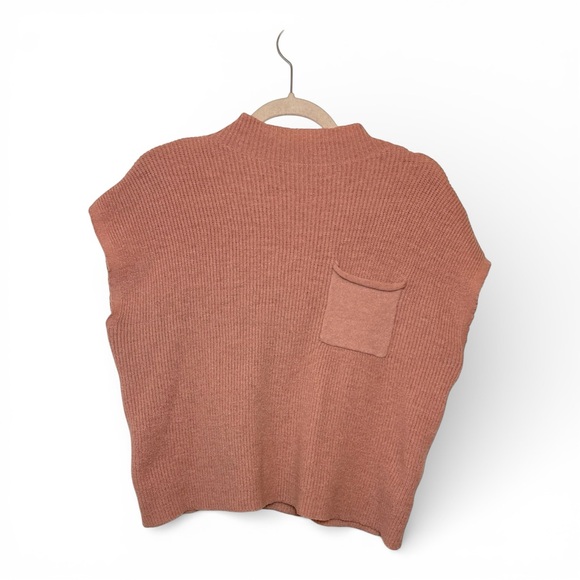 SHEIN Sweaters - Dusty Rose Pink Cropped Knit Short Sleeve Sweater Vest Minimalist Large